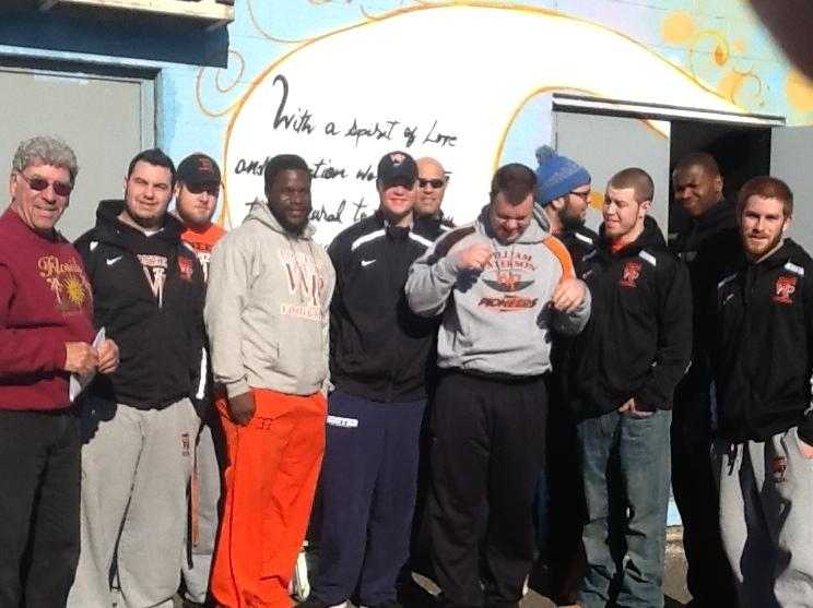 WPUNJ Football Players A Day of Service