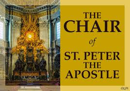 CHAIR OF SAINT PETER The Weekday Word